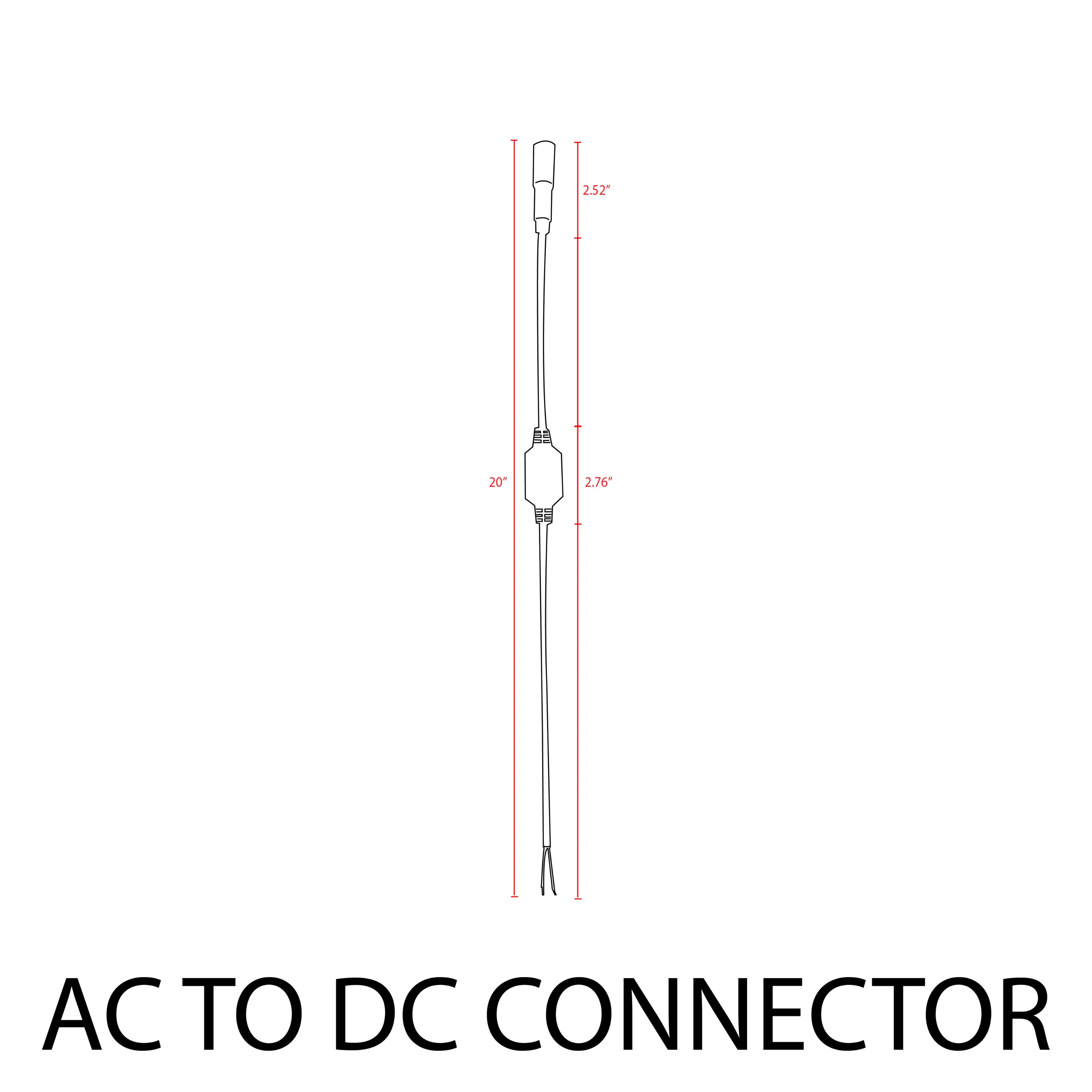 RL100 DC Connectors and DC-to-AC 50W Max Connector for 12V LED Low Voltage Rope Lights Outdoor IP65 - Image 8