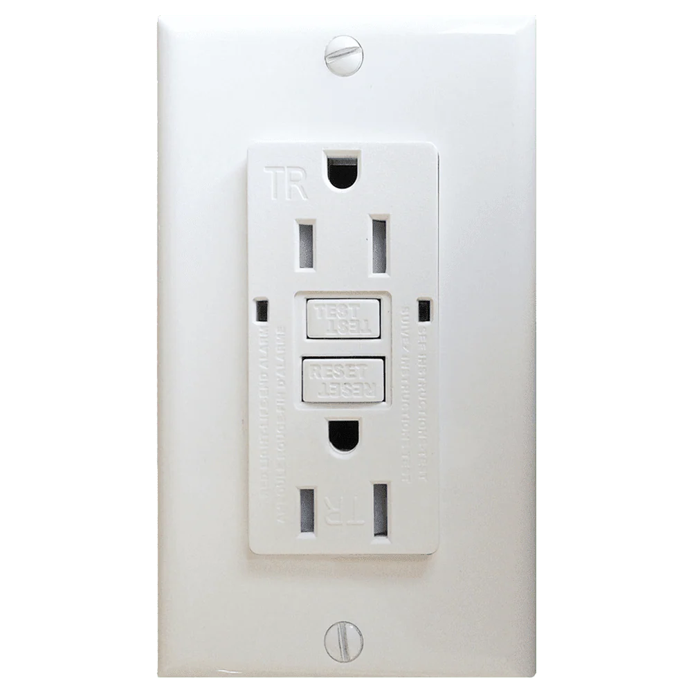 AH Lighting GFCI 15Amp Tamper Resistant - Self Test (UL943) White - Image 3