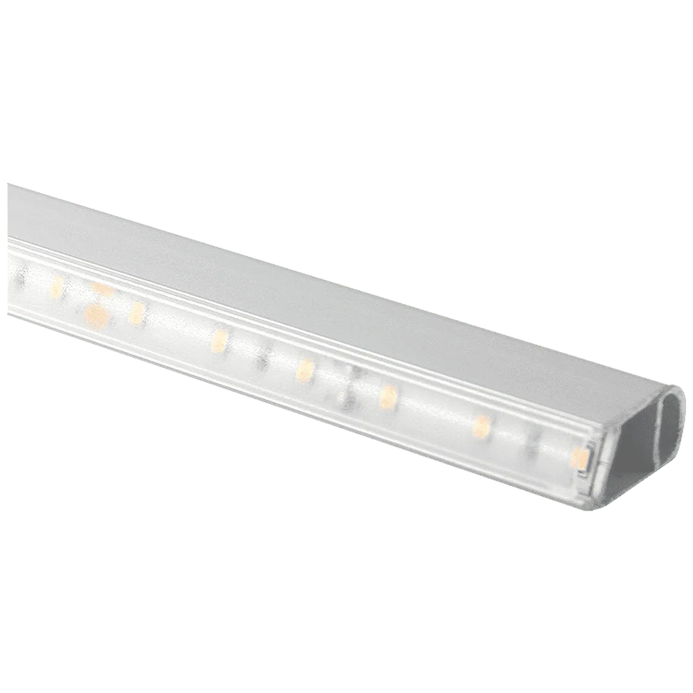 AP16F 8 ft Aluminum Channel Oval Wardrobe Hanging Rail Closet Rod 1.14″ (W) x 0.59″ (H) for LED Strip Lights | 10 Pack - Image 4