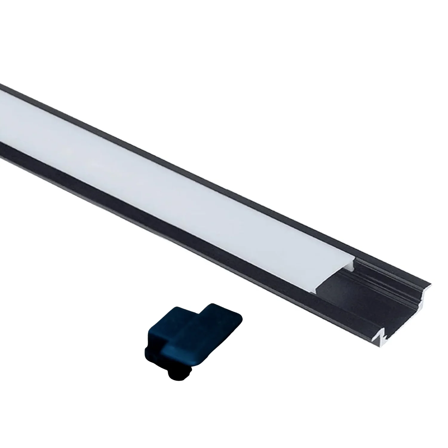 AP44M 8 ft Aluminum Channel Flush Mount 0.70″(W) x 0.31″(H) for LED Strip Lights | 10 Pack - Image 3