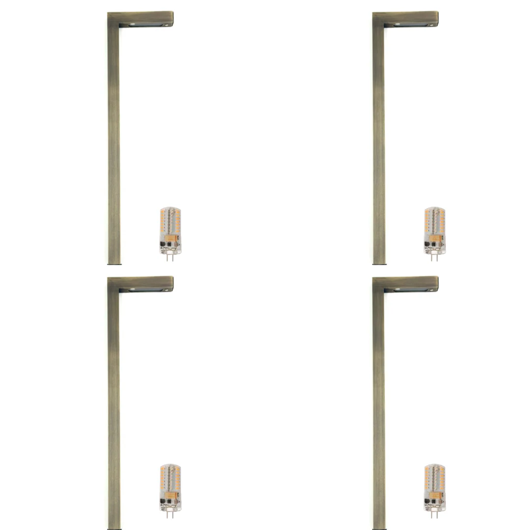 BPLP03 Aspen Brass Path Light 4x/8x/12x G4 2W Dimmable 2700K Package Low Voltage Outdoor Lighting - Image 4