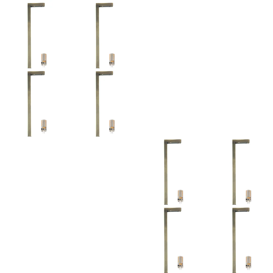 BPLP03 Aspen Brass Path Light 4x/8x/12x G4 2W Dimmable 2700K Package Low Voltage Outdoor Lighting - Image 5