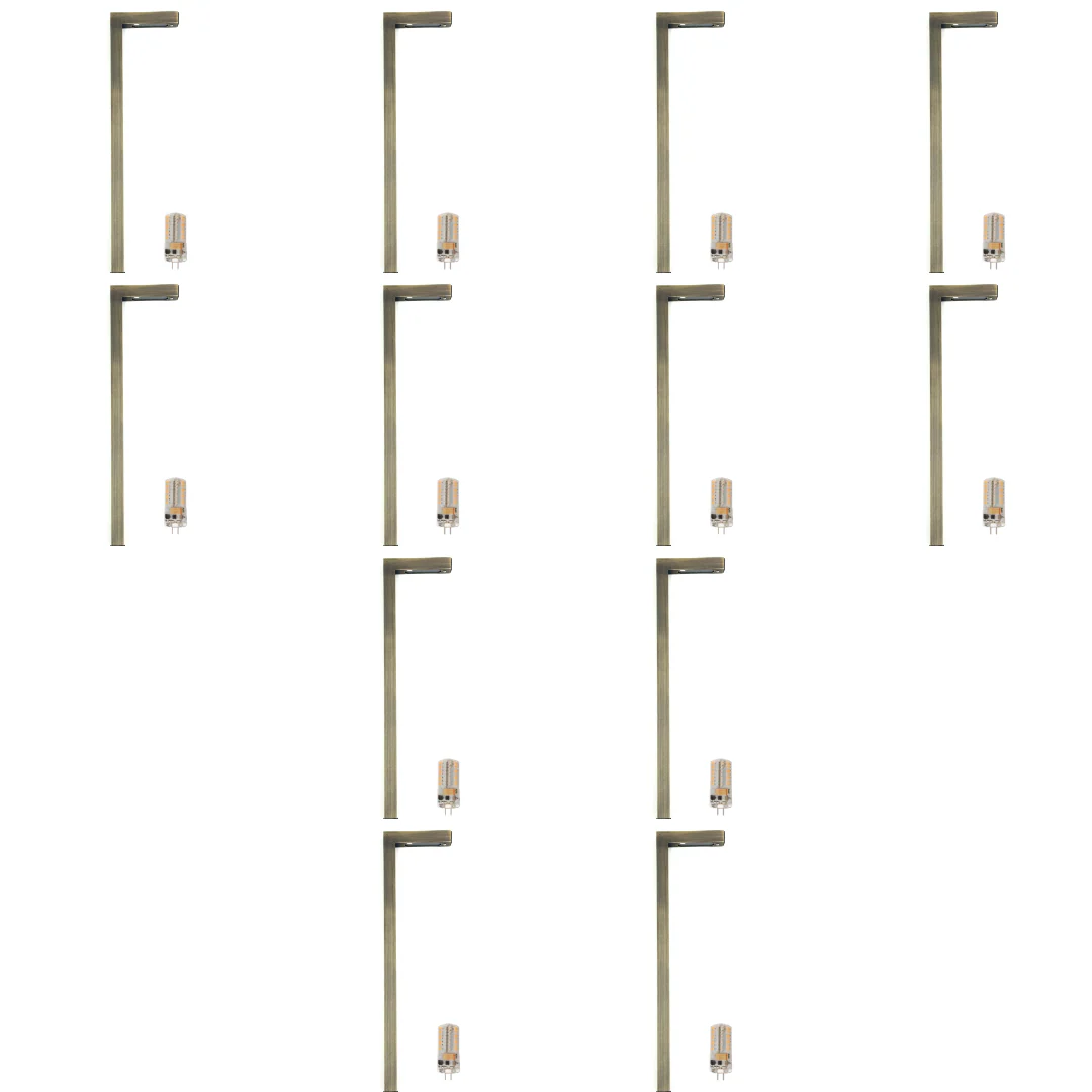BPLP03 Aspen Brass Path Light 4x/8x/12x G4 2W Dimmable 2700K Package Low Voltage Outdoor Lighting - Image 6