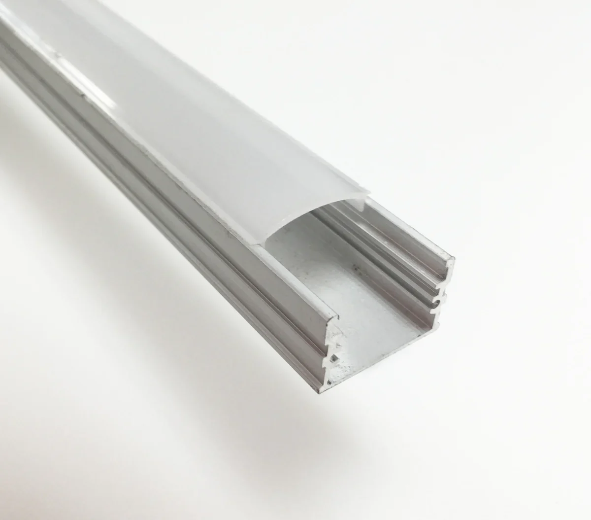 BN256 Adjustable Large Square Surface Mounted 8 ft Aluminum Channel 0.97" x 0.70" 10 Pack for 0.70" LED Strip Light Cover with End Caps - Image 3