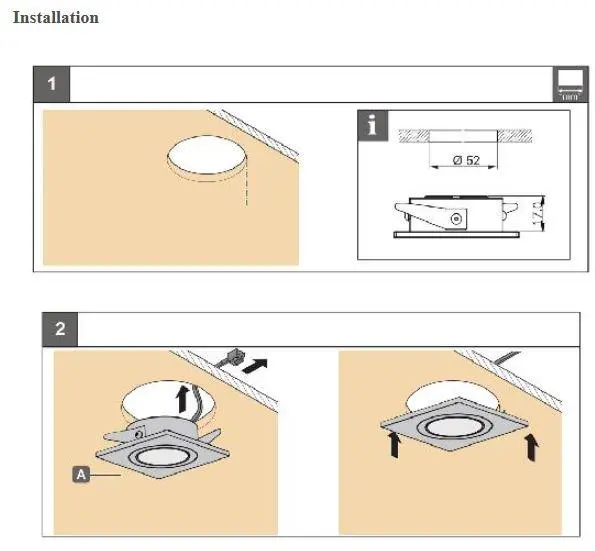 CB05 1.5W DC12 Low Voltage Round LED Cast Aluminum Recessed Cabinet Light Down Lighting Fixture - Image 10