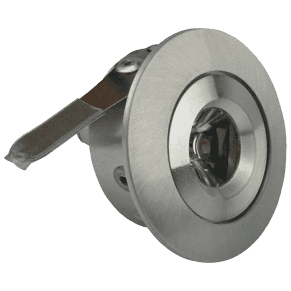 CB05 1.5W DC12 Low Voltage Round LED Cast Aluminum Recessed Cabinet Light Down Lighting Fixture - Image 5