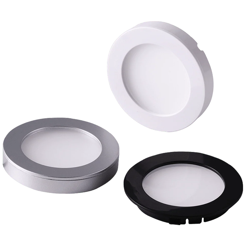 CB07 1.8W DC12V Round LED Dimmable Cast Aluminum Recessed Cabinet Light Down Lighting Fixture - Image 4