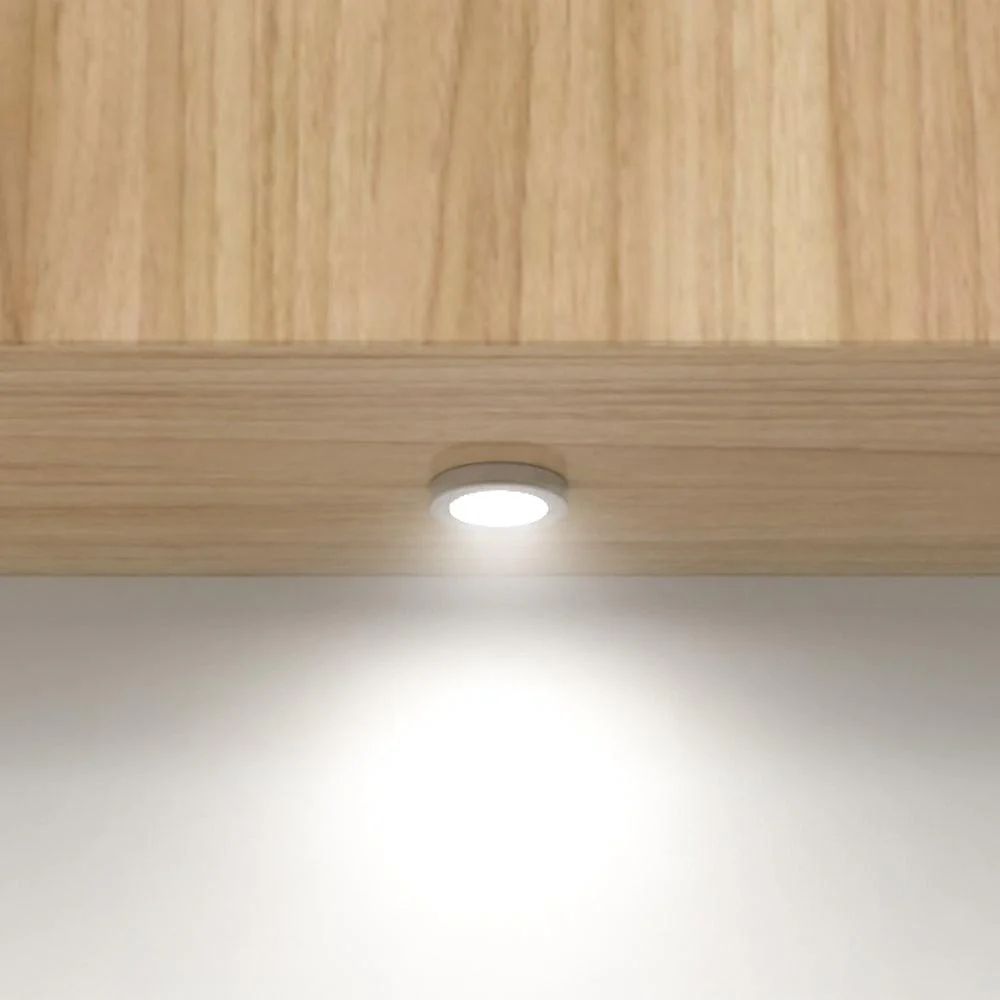 CB07 1.8W DC12V Round LED Dimmable Cast Aluminum Recessed Cabinet Light Down Lighting Fixture - Image 8