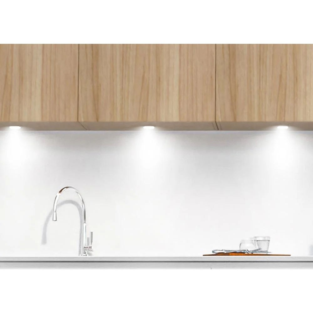 CB07 1.8W DC12V Round LED Dimmable Cast Aluminum Recessed Cabinet Light Down Lighting Fixture - Image 9