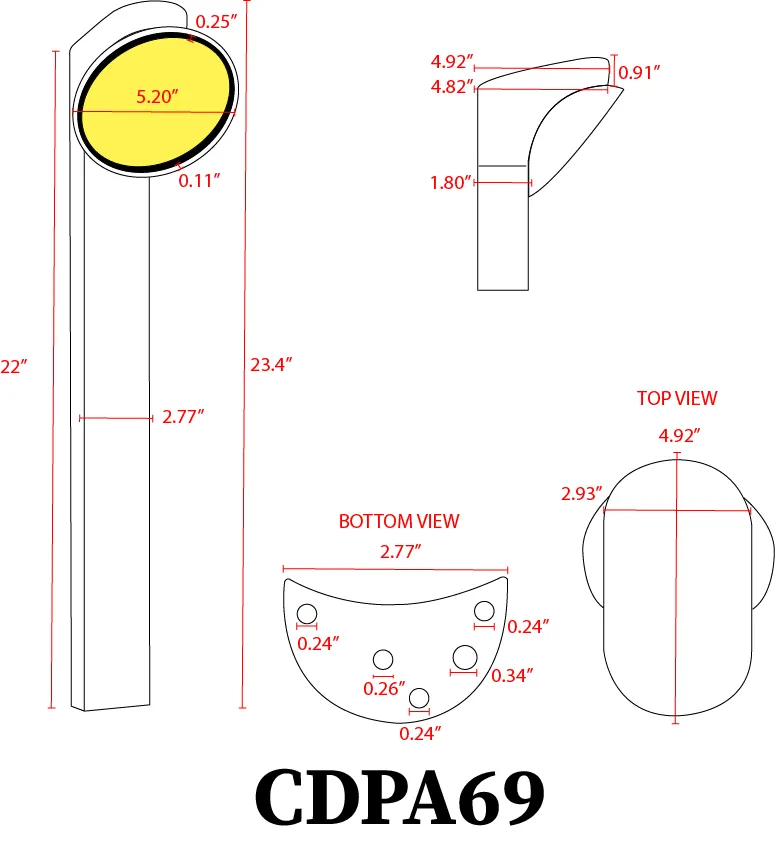 CDPA69 10W LED Multi Directional Bollard Aluminum Path Light 12V Low Voltage Outdoor Landscape Lighting - Image 9