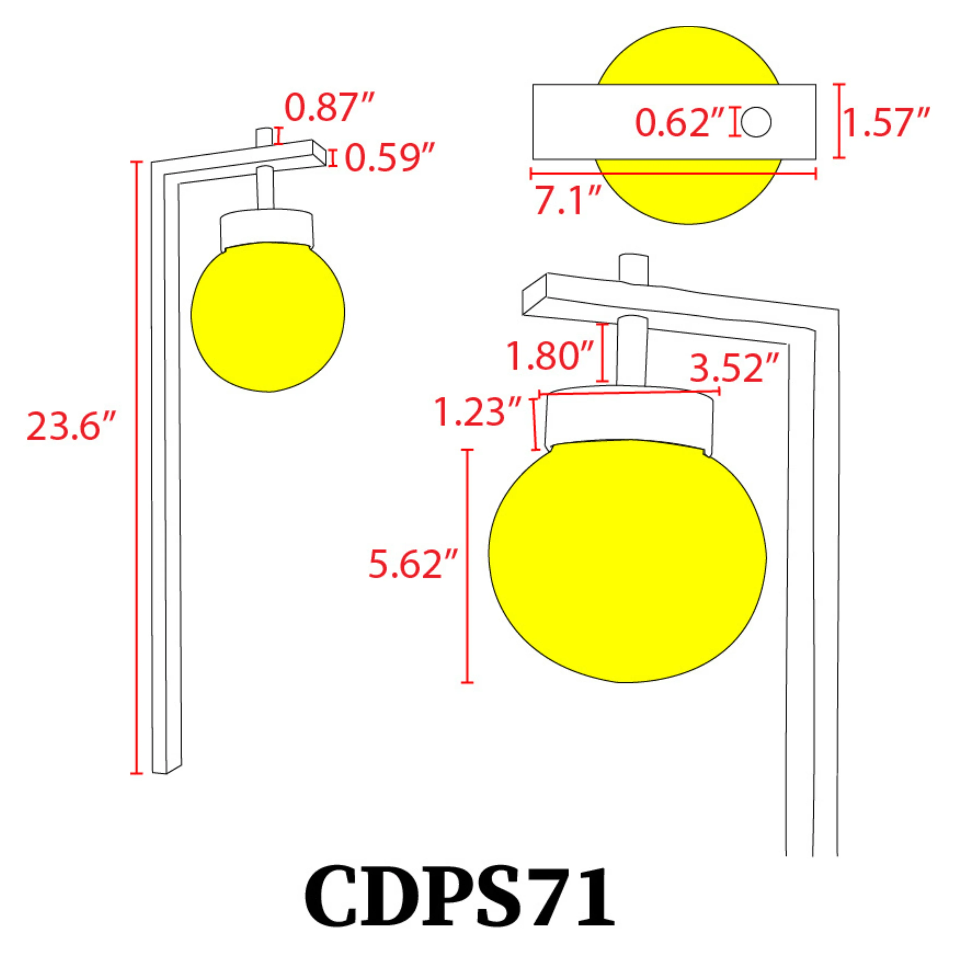 CDPS71 3W 3000K Warm White Integrated LED Globe Stainless Steel Path Light 12V Low Voltage Outdoor Landscape Lighting - Image 6