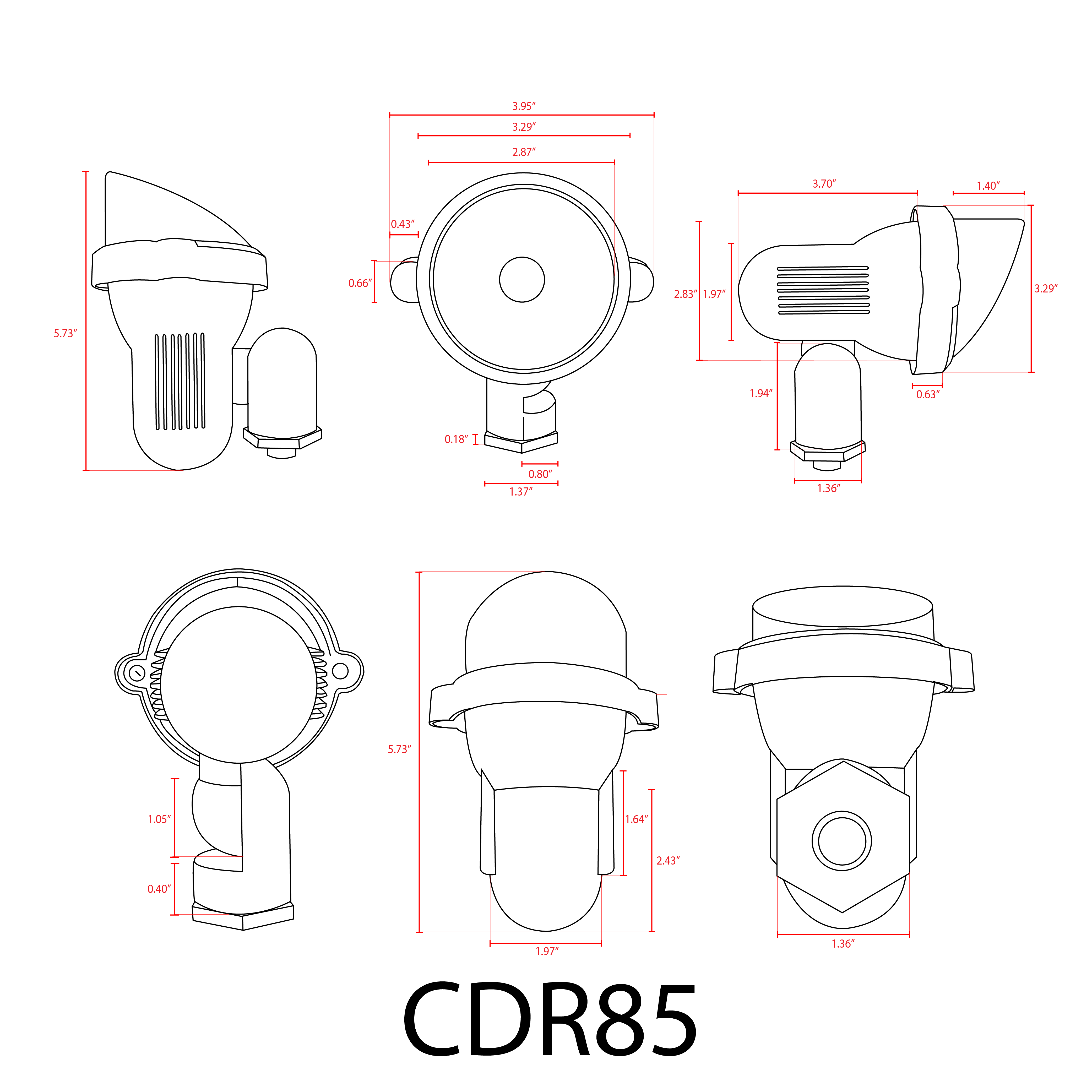 CDR85 9W 12V Low Voltage RGB Directional Ground Outdoor Landscape Aluminum Spotlight Waterproof Fixture - Image 12