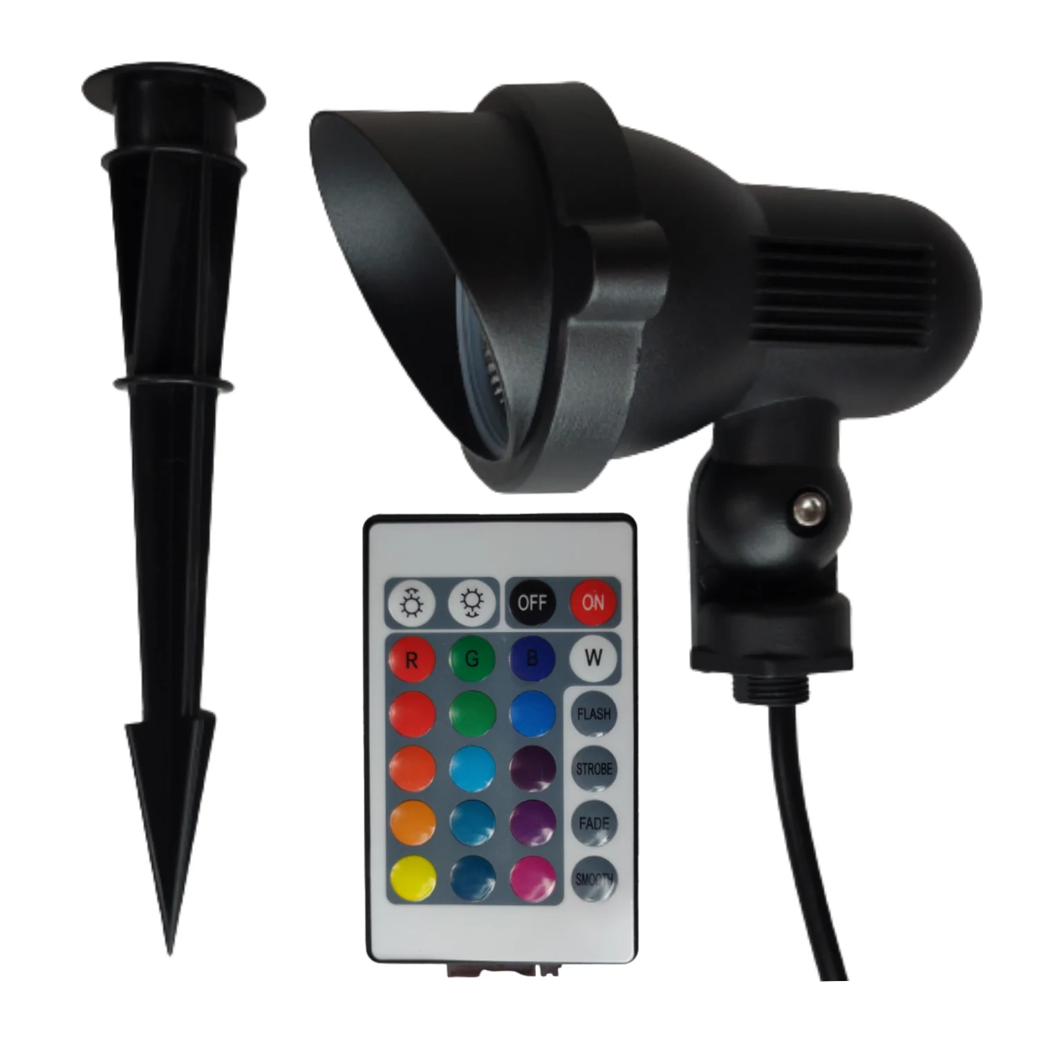 CDR85 9W 12V Low Voltage RGB Directional Ground Outdoor Landscape Aluminum Spotlight Waterproof Fixture - Image 7
