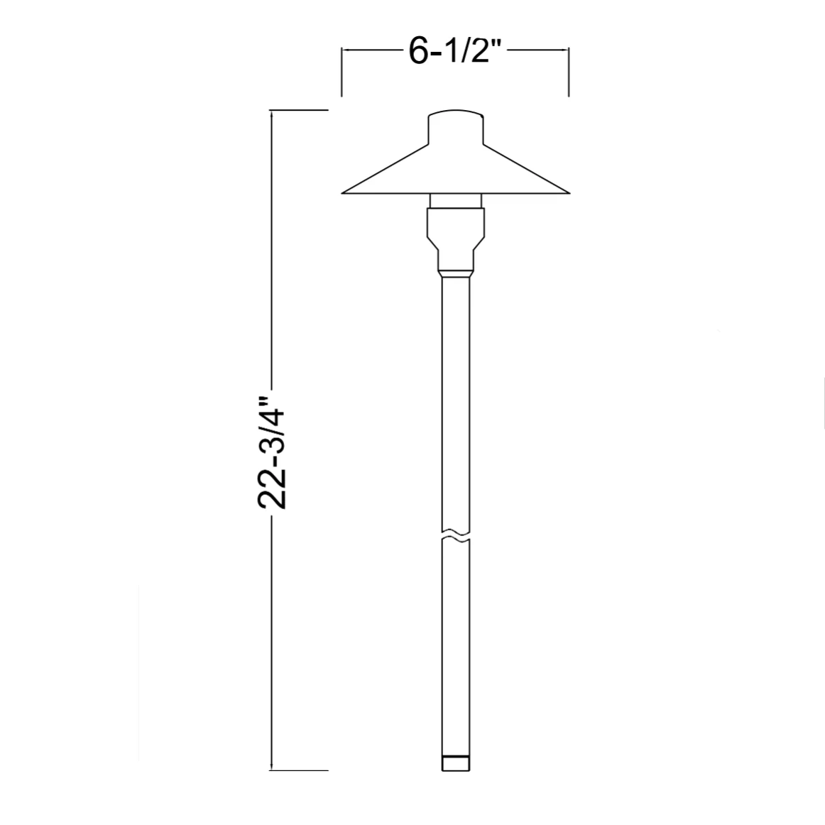 BPLP08 Tulay BH 18" Copper Path Light Low Voltage Landscape Lighting - Image 7