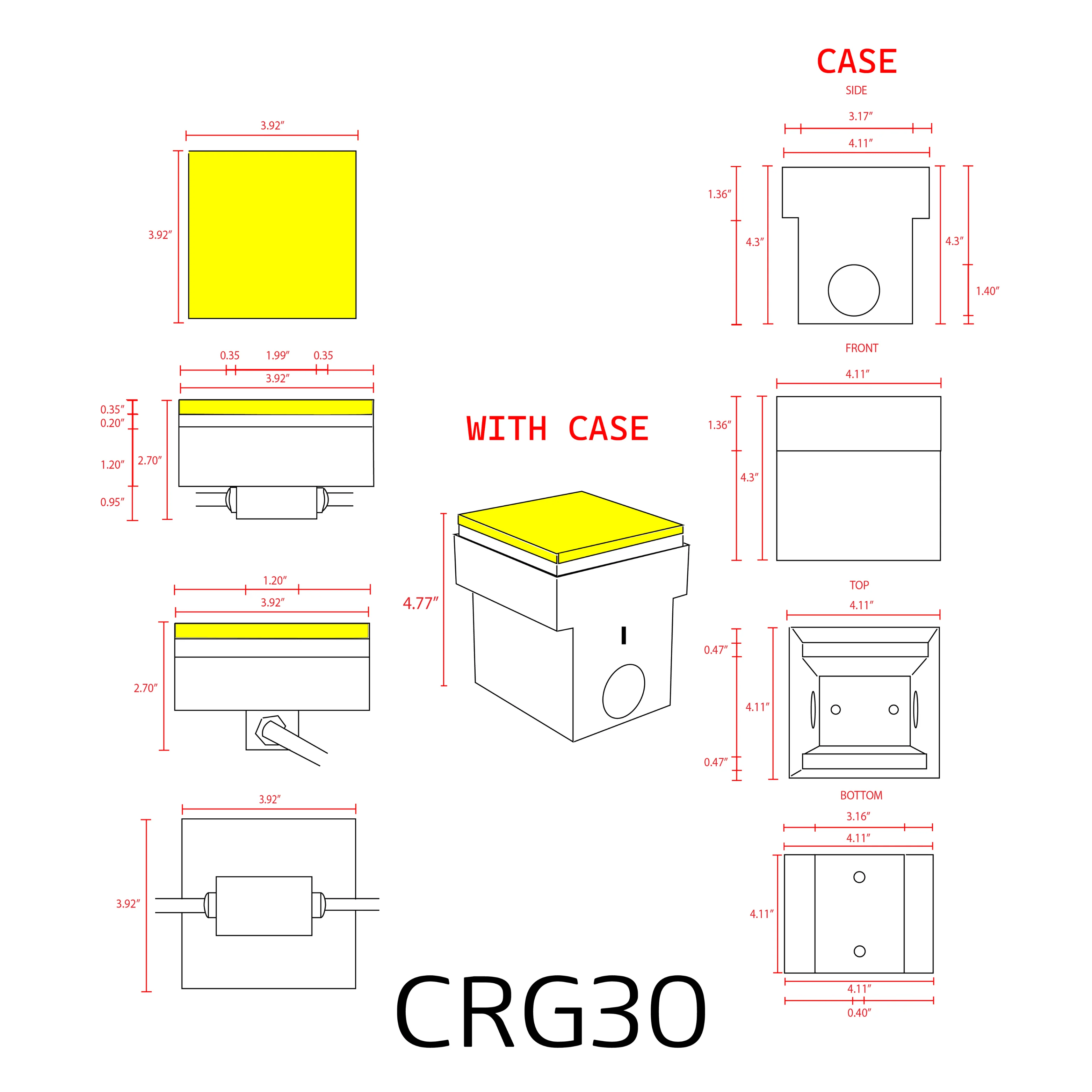 CRG30 DC12V Low Voltage In Ground RGB or WW LED Aluminum Brick Paver Light Square IP67 Waterproof - Image 24