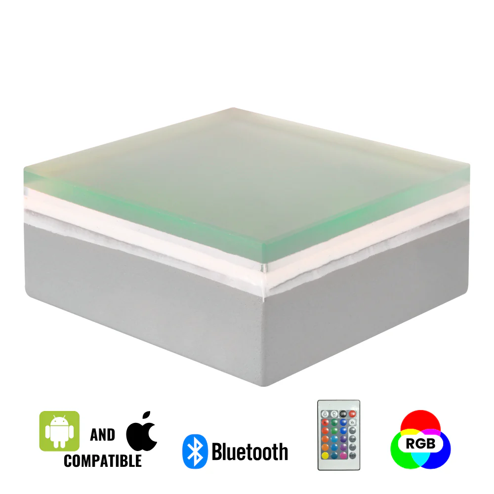 CRG30 DC12V Low Voltage In Ground RGB or WW LED Aluminum Brick Paver Light Square IP67 Waterproof - Image 3