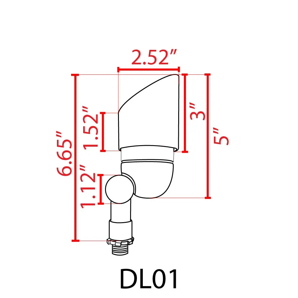 DL01 4x/8x/12x Package 12V Low Voltage Directional LED Outdoor Aluminum Spotlight with 3W 3000K Bulbs - Image 21