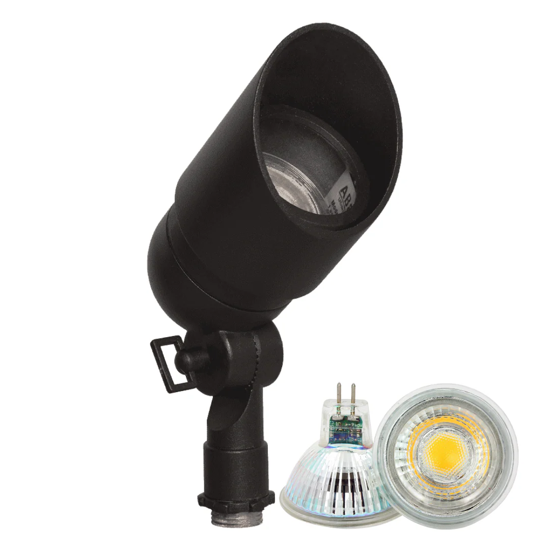 DL01 4x/8x/12x Package 12V Low Voltage Directional LED Outdoor Aluminum Spotlight with 3W 3000K Bulbs - Image 4