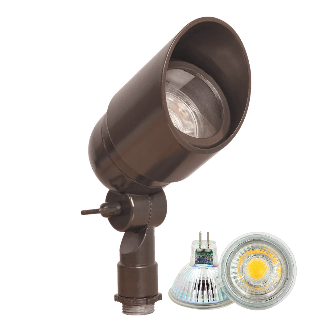 DL01 4x/8x/12x Package 12V Low Voltage Directional LED Outdoor Aluminum Spotlight with 3W 3000K Bulbs - Image 9