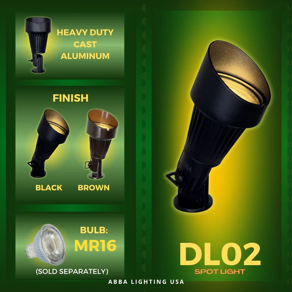DL02 4x/8x/12x Package 12V Low Voltage Waterproof LED Outdoor Aluminum Spotlight Directional Lighting with 3W 3000K Bulb - Image 22