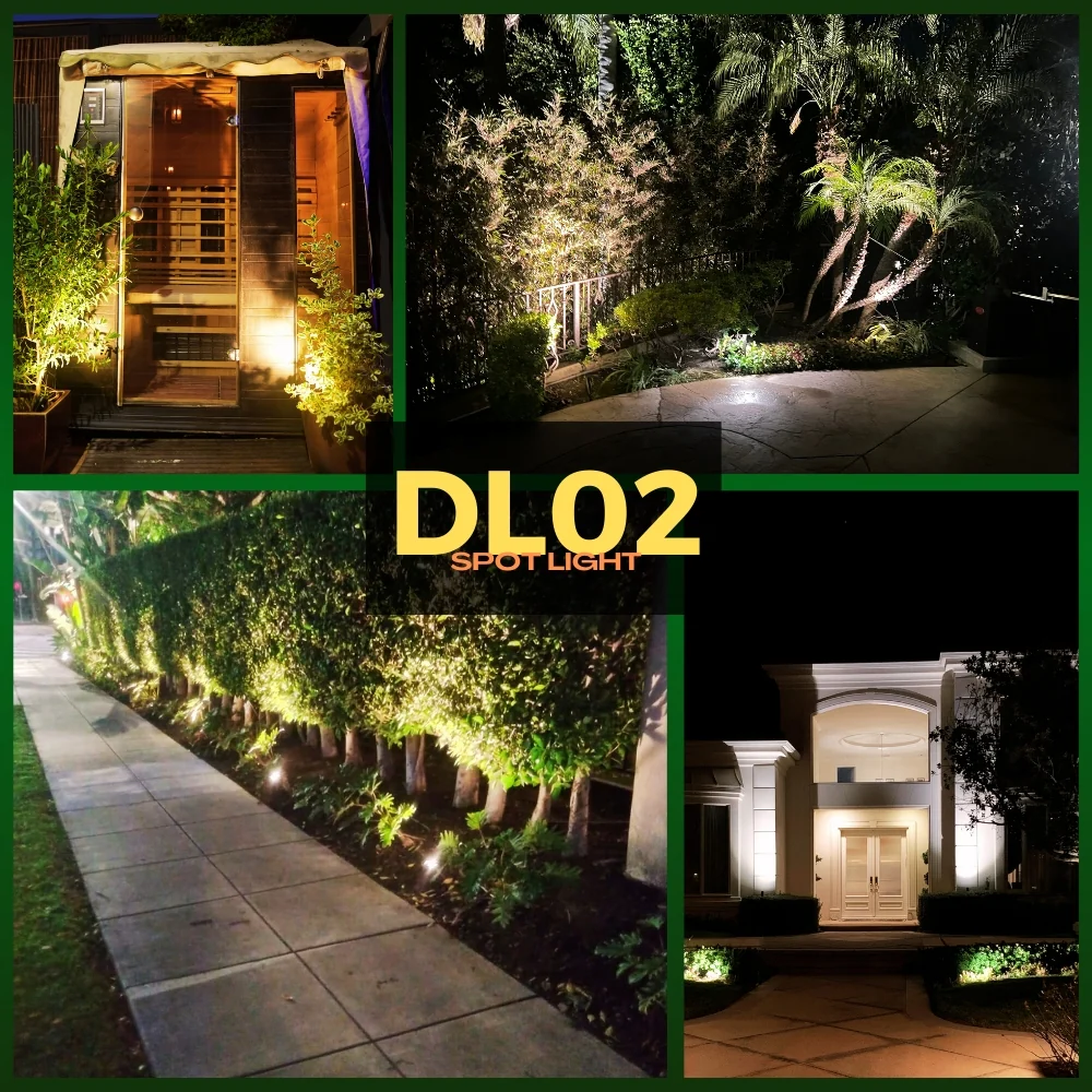DL02 12V Low Voltage Waterproof LED Outdoor Aluminum Spotlight Directional Lighting - Image 14