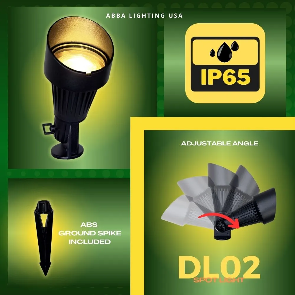 DL02 12V Low Voltage Waterproof LED Outdoor Aluminum Spotlight Directional Lighting - Image 15