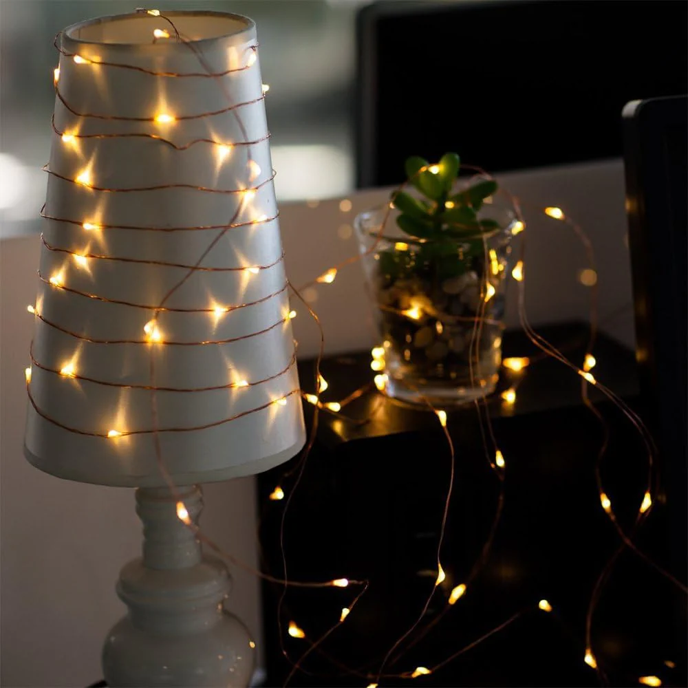 Fairy Lights LED 4.5V Low Voltage Dimmable Copper Wire Starry String Lights 2700K or 5000K IP65 Waterproof with Remote Control and Adapter - Image 3