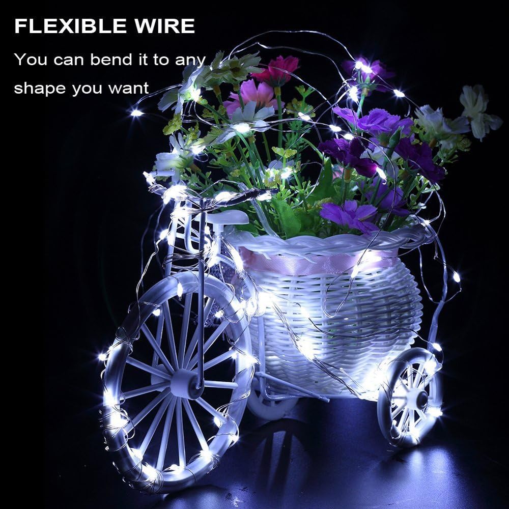 Fairy Lights LED 4.5V Low Voltage Dimmable Copper Wire Starry String Lights 2700K or 5000K IP65 Waterproof with Remote Control and Adapter - Image 7