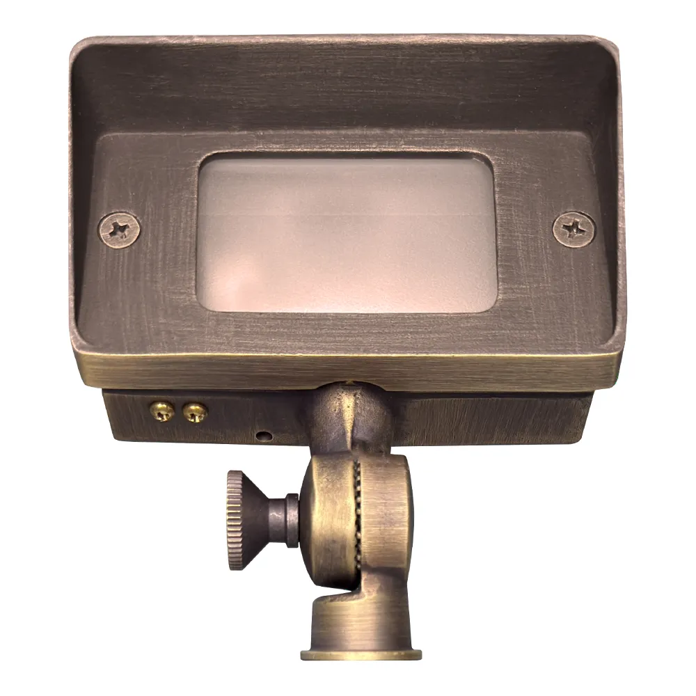 FPB01 Brass 12V Low Voltage Rectangular LED Directional Floodlight Adjustable Lighting - Image 3