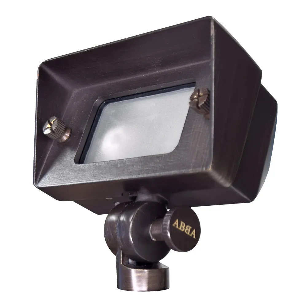 FPB01 Brass 12V Low Voltage Rectangular LED Directional Floodlight Adjustable Lighting - Image 6