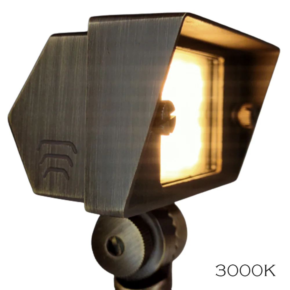 FPBCC04 Cast Brass 3CCT Adjustable 2W-7W Rectangular Built-In LED Flood Light 12V Low Voltage Fixture - Image 19