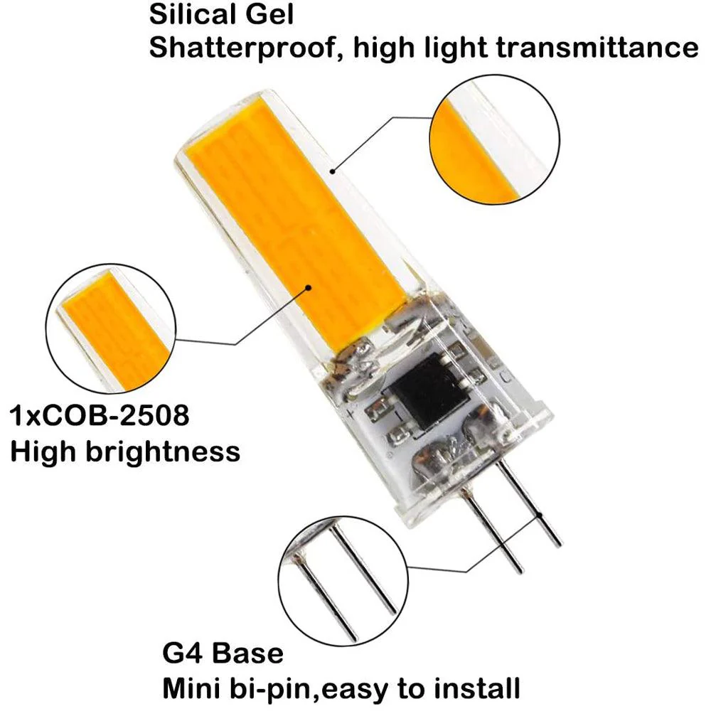 G4 2W 3W Bi Pin Non-Dimmable LED Capsule 12V Low Voltage Bulb Energy Efficient Light IP65 Waterproof - Image 4