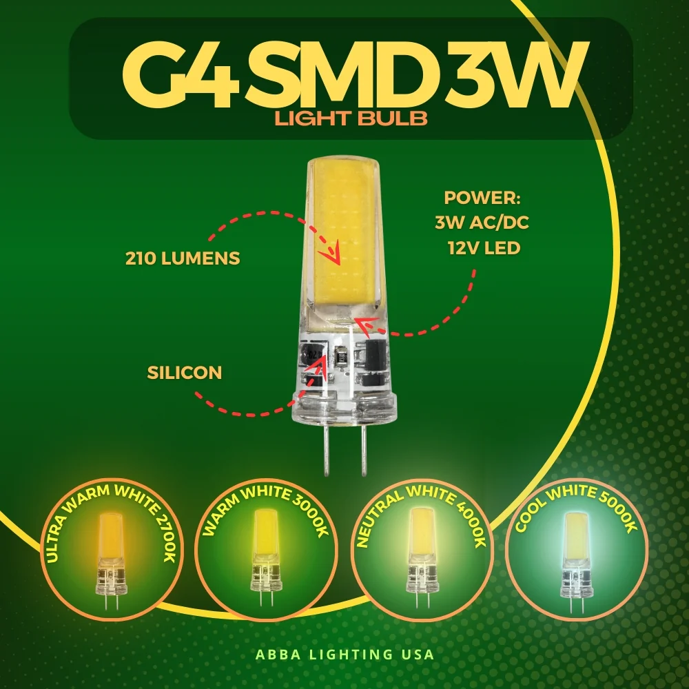 G4 2W 3W Bi Pin Non-Dimmable LED Capsule 12V Low Voltage Bulb Energy Efficient Light IP65 Waterproof - Image 6