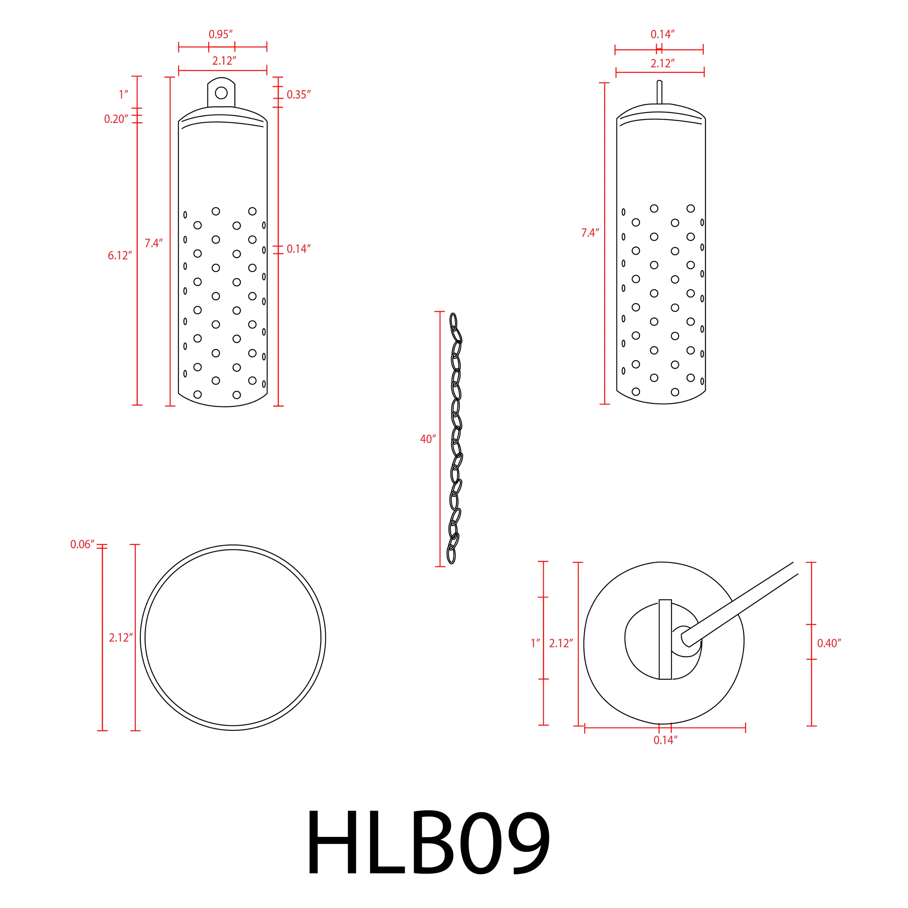 HLB09 12V LED Low Voltage Brass Cylinder Pendant Light Hanging Downlight Fixture - Image 10