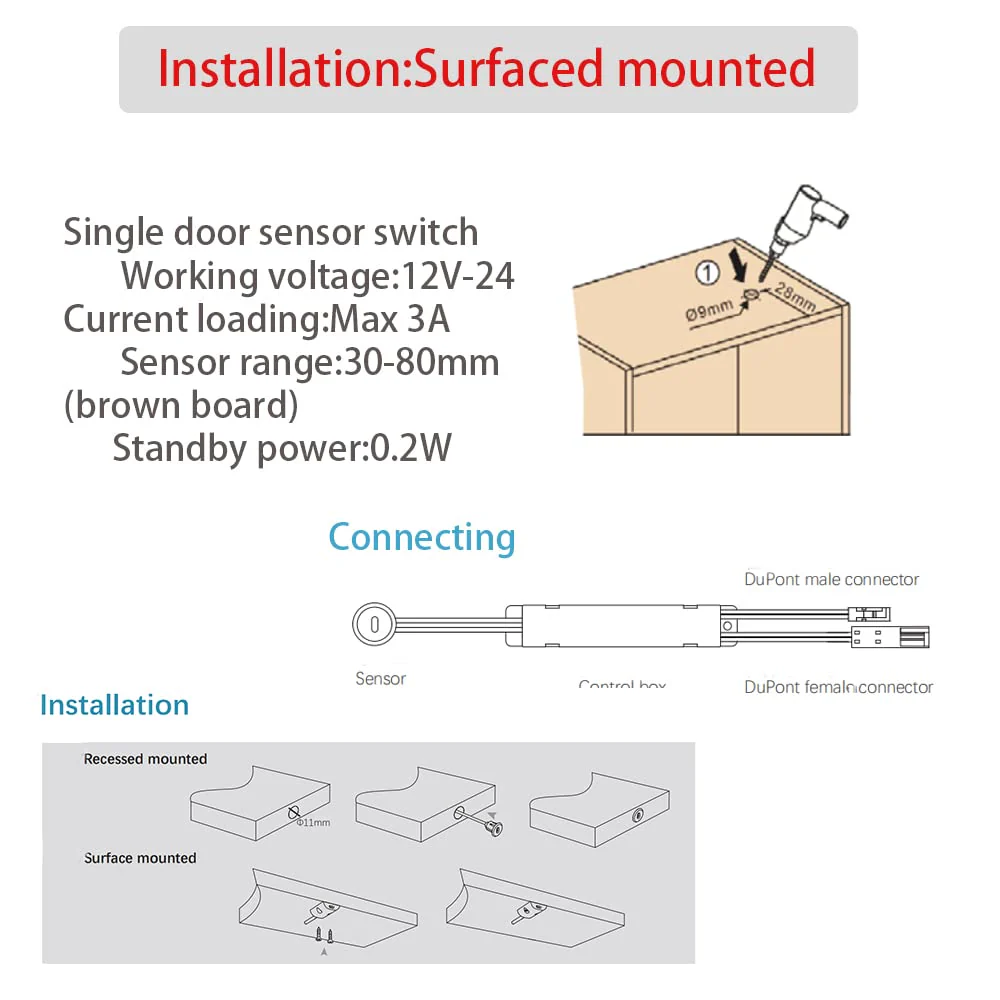 ID02 Door Operated Infrared Sensor Switch LED Automatic Controlling - Image 7