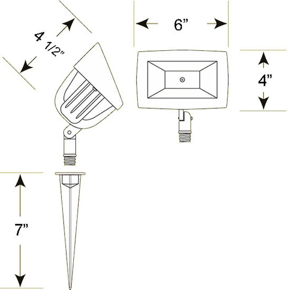 KL100 Low Voltage LED Directional Flood Light Adjustable Outdoor Lighting - Image 10