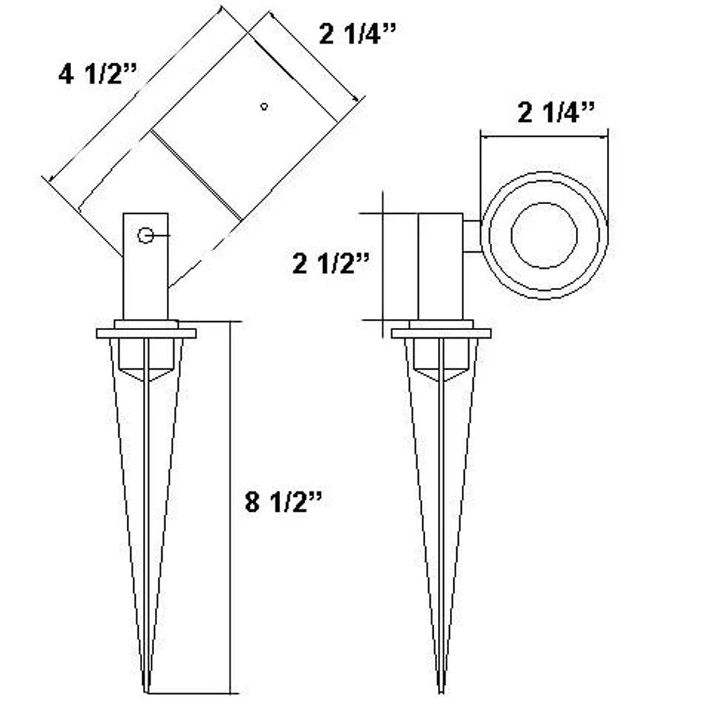 KL103 Low Voltage Modern Bullet Spotlight Aluminum Outdoor Lighting - Image 7