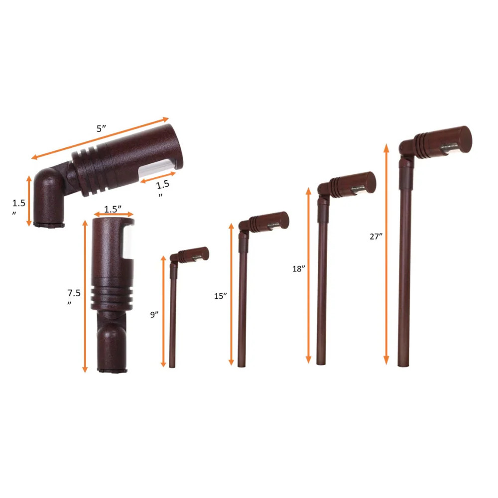 KL108 4x/8x/12x Package Low Voltage 3W 2700K G4 LED Directional Combo Path and Area Light Outdoor Lighting - Image 13