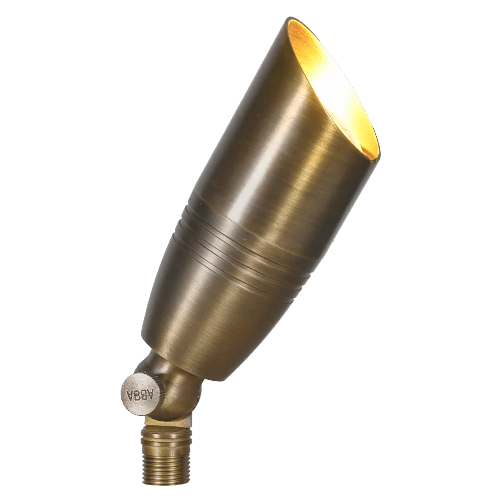 SPB06 4x/8x/12x Package 12V Low Voltage LED Outdoor Landscape Brass Spotlight with 3W 3000K Bulb - Image 11
