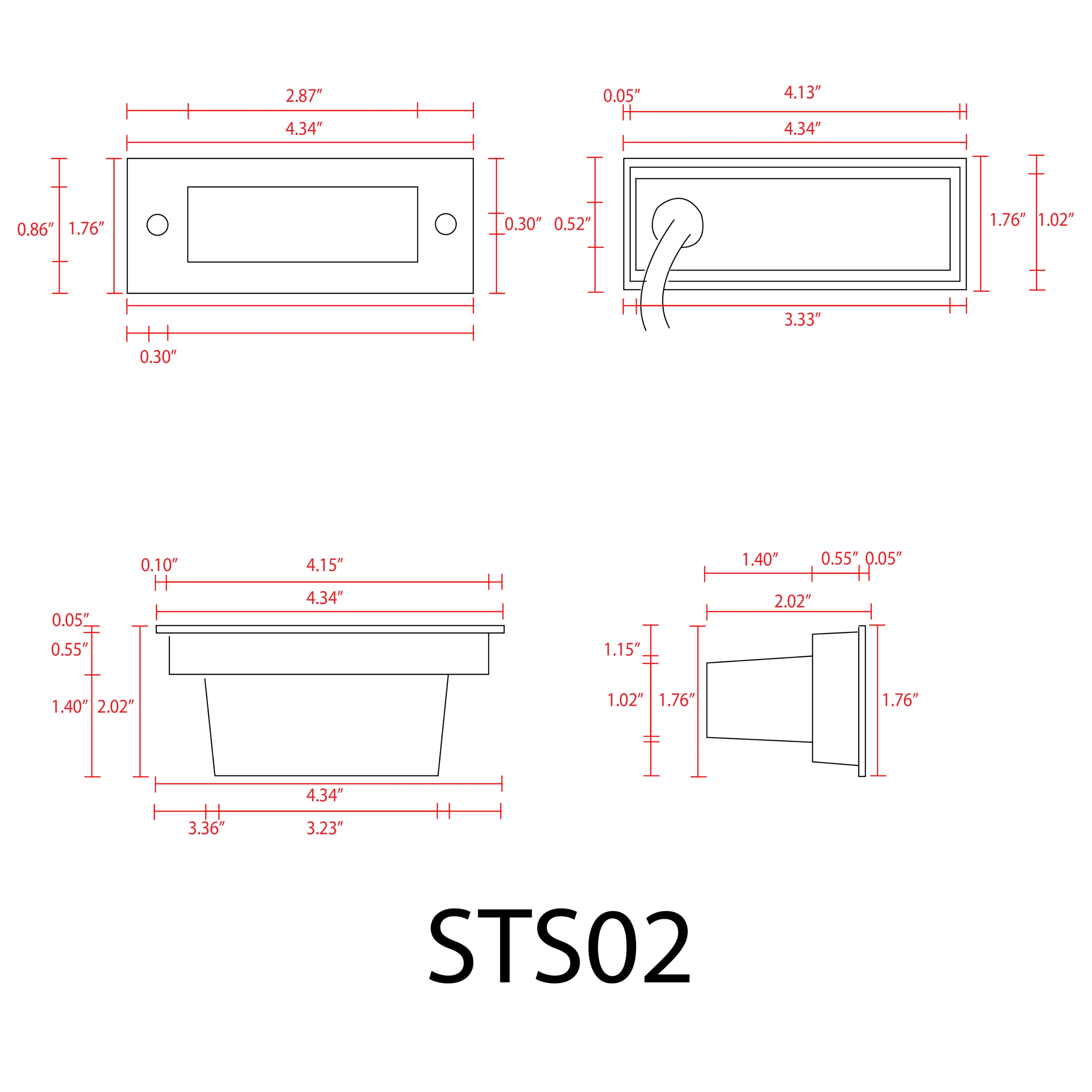 STS02 12V Low Voltage Outdoor Recessed Stainless Steel Brick Wall Light 3000K Warm White Integrated LED Step/ Stair Lighting Fixture - Image 14