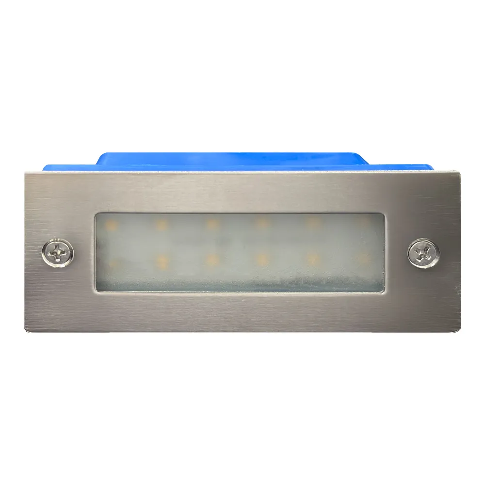 STS02 12V Low Voltage Outdoor Recessed Stainless Steel Brick Wall Light 3000K Warm White Integrated LED Step/ Stair Lighting Fixture - Image 15