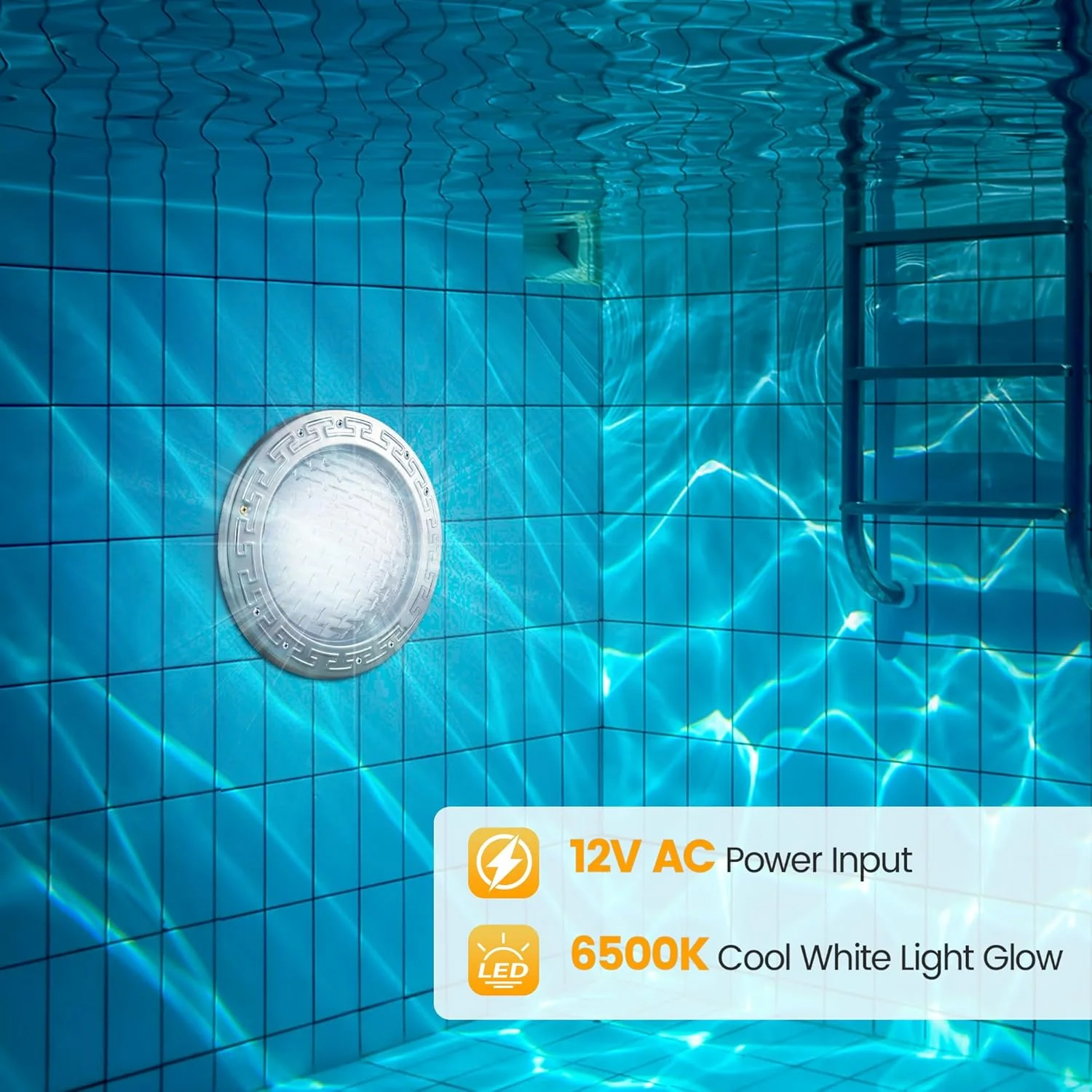 PL35 12V AC LED Stainless Steel Pool Light Jacuzzi Spa 6500K Cool White 3000LM Low Voltage Pool Light - Image 5