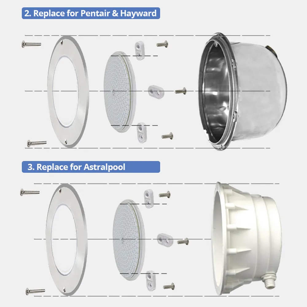 PL54 Pool and Spa RGB/RGBW Color Changing 12V Stainless Steel Low Voltage Light IP68 - Image 18