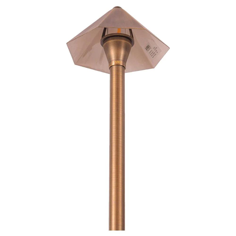 PLB11 Brass LED 12V Low Voltage Pathway Outdoor Lighting Landscape Fixture - Image 4