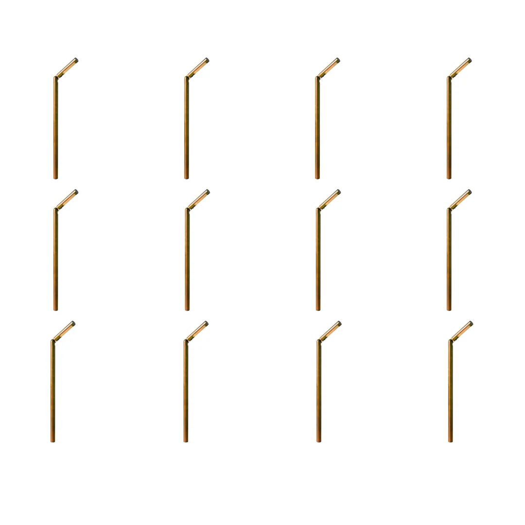 PLB16 4x/8x/12x Package Adjustable Lamp Ready Brass Round L-Shaped 12V Low Voltage Pathway Light 3W 3000K - Image 3