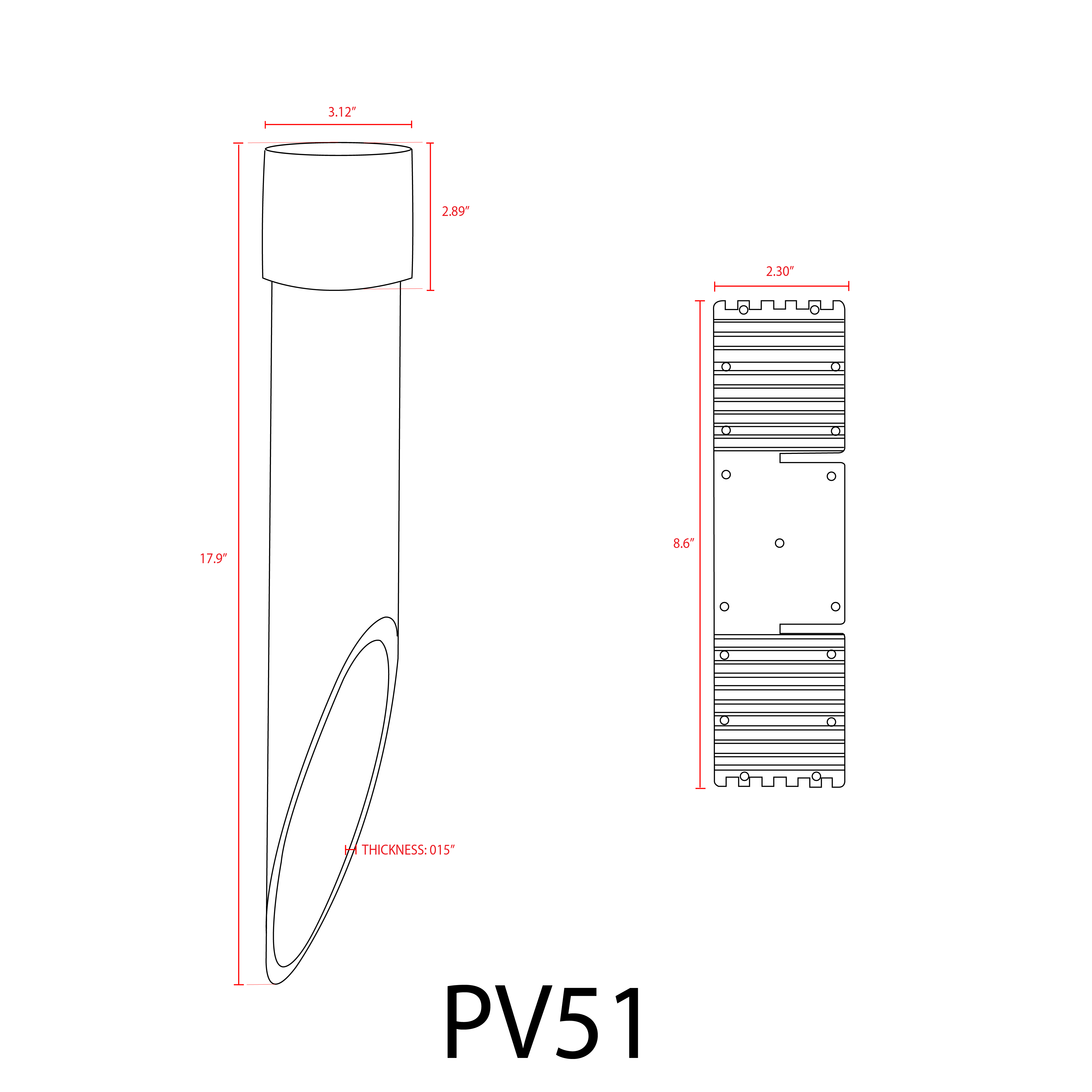 PV51 Heavy Duty PermaPost PVC Post with Cap for Landscape Lighting Fixtures - Image 5