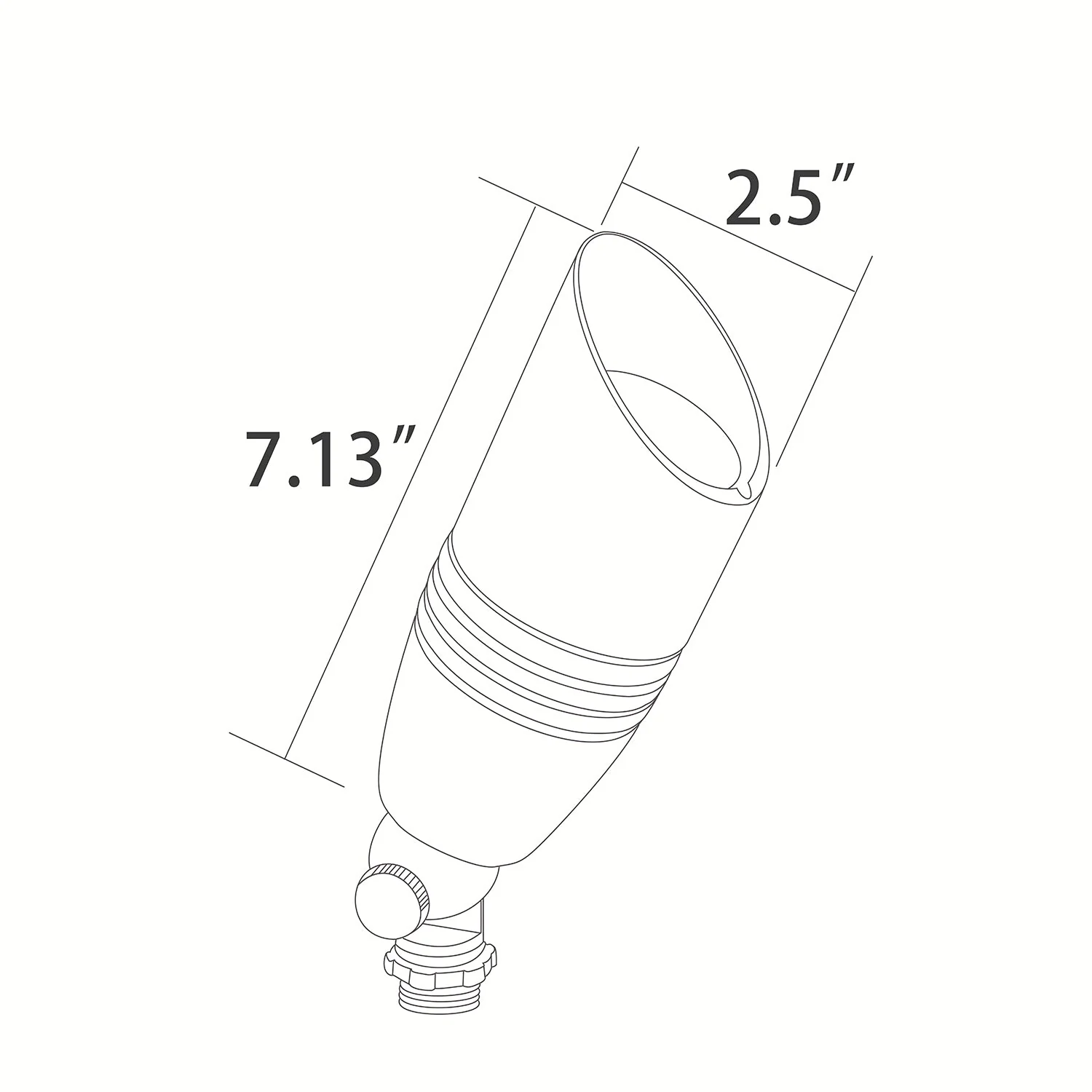 RAL8102 x20 Package Brass Bullet Accent Light Low Voltage LED Outdoor Landscape Spotlight [FINAL SALE] - Image 6