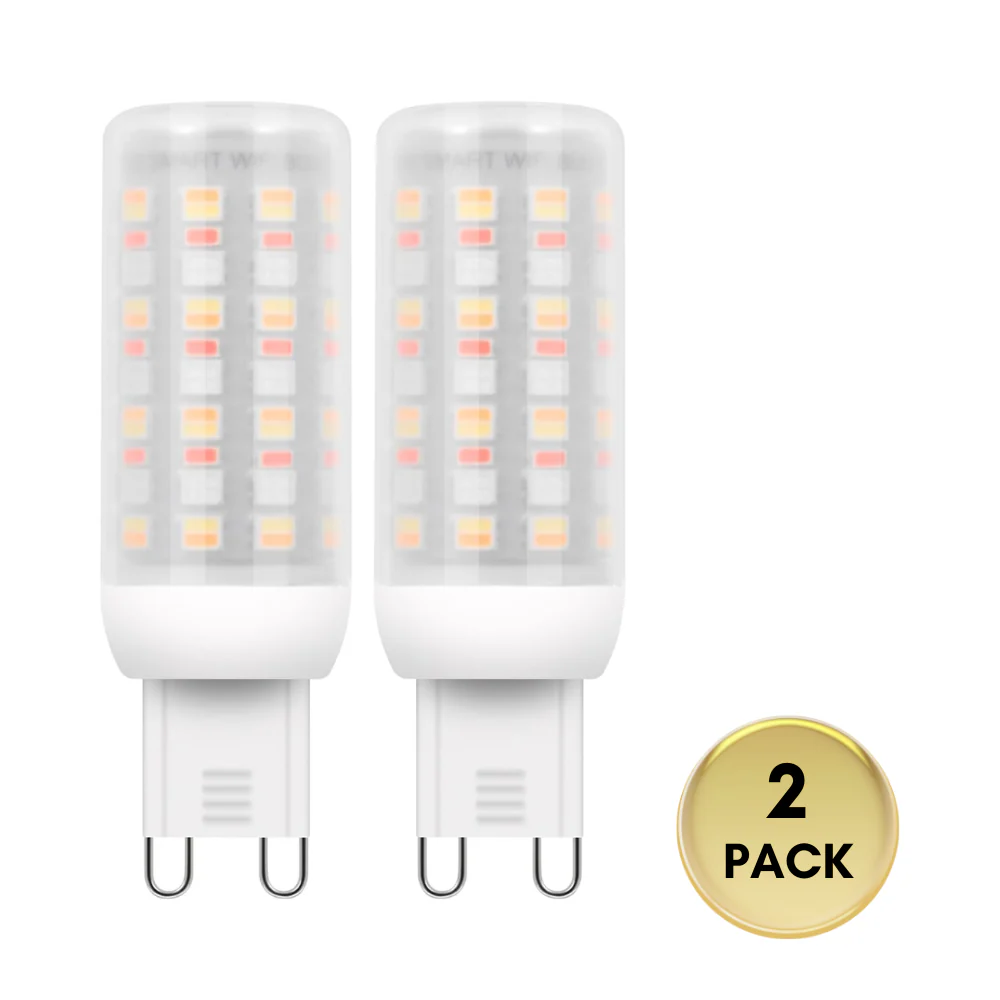 RGBCW G9 4W Smart WI-FI Control LED Light Bulb 2/3 Pack, Energy Saving RGBCW Color Changing 2700K-6500K High Voltage 120V Outdoor LED Bulb Compatible with Alexa and Google Assistant - Image 4