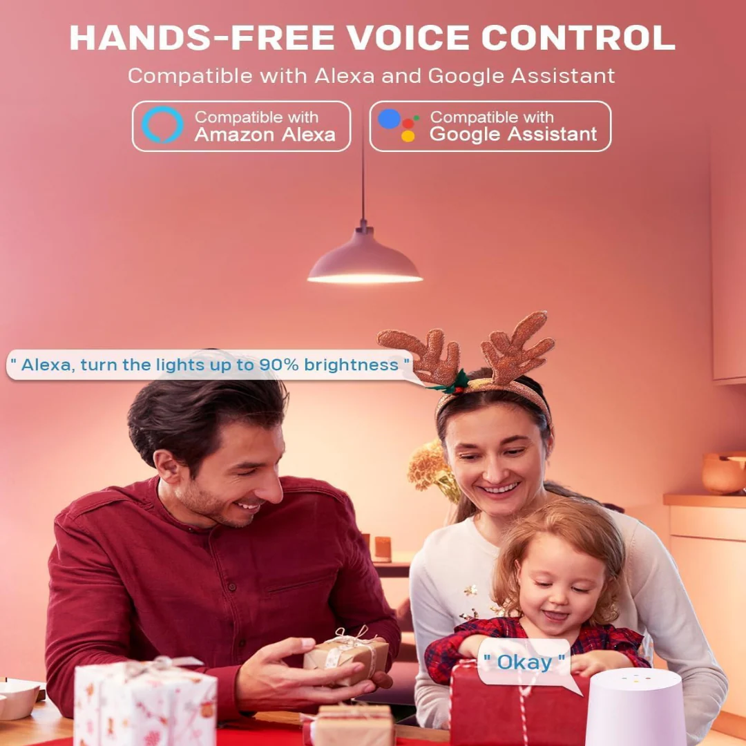 RGBCW G9 3W Smart WI-FI and Voice Control 120V Line Voltage LED Light Bulb 2 and 4 Pack, Energy Saving RGBCW Color Changing 2700K-6500K 120V Outdoor LED Bulb Compatible with Alexa and Google Assistant - Image 5