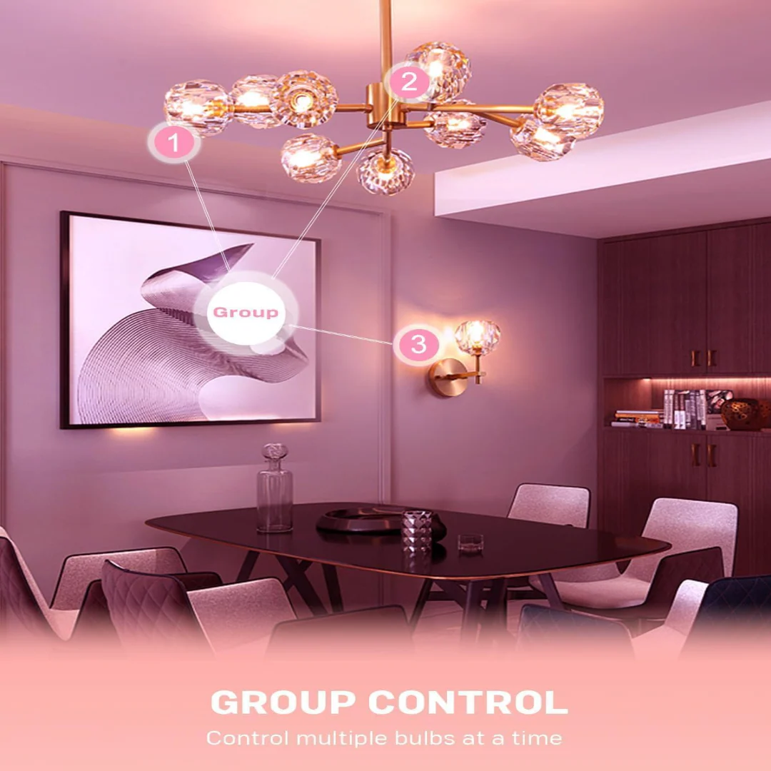 RGBCW G9 3W Smart WI-FI and Voice Control 120V Line Voltage LED Light Bulb 2 and 4 Pack, Energy Saving RGBCW Color Changing 2700K-6500K 120V Outdoor LED Bulb Compatible with Alexa and Google Assistant - Image 6